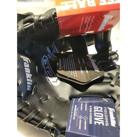 Franklin Sports 8.5" Performance Teeball Fielding Glove Right Hand Throw (Black) - Picture 3 of 3